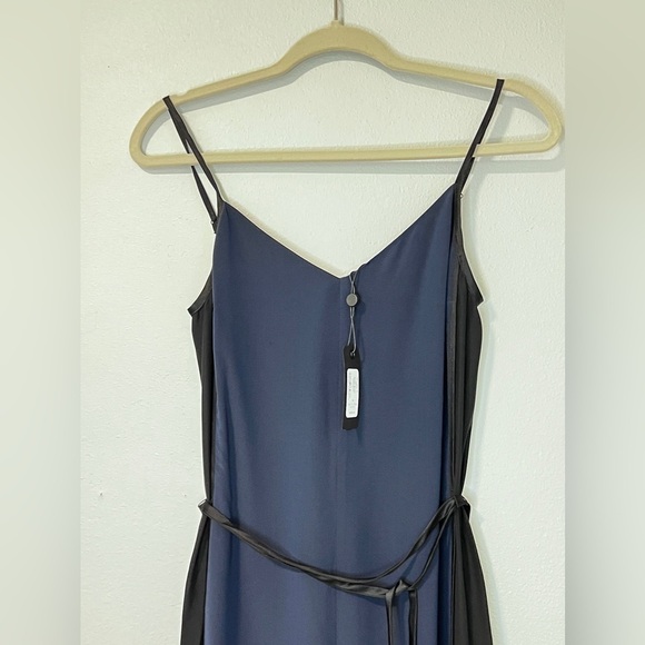 Rag & Bone Navy Rosa Silky Jumpsuit NWT Navy/Black Spaghetti Strap size 00 - Picture 8 of 12